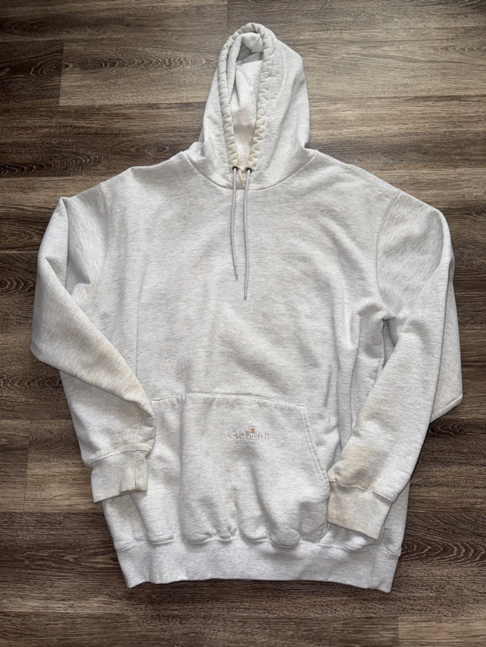 Carhartt Light Gray Crewneck Hooded Sweatshirt